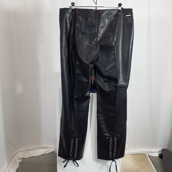 Rotate Birger Christensen Aldatie Faux Leather Pants Size US 12 - Picture 3 of 4